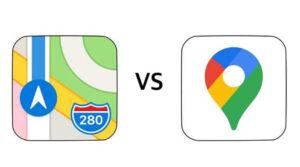 Apple Maps and Google Maps