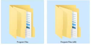 Program Files and Program Files x86